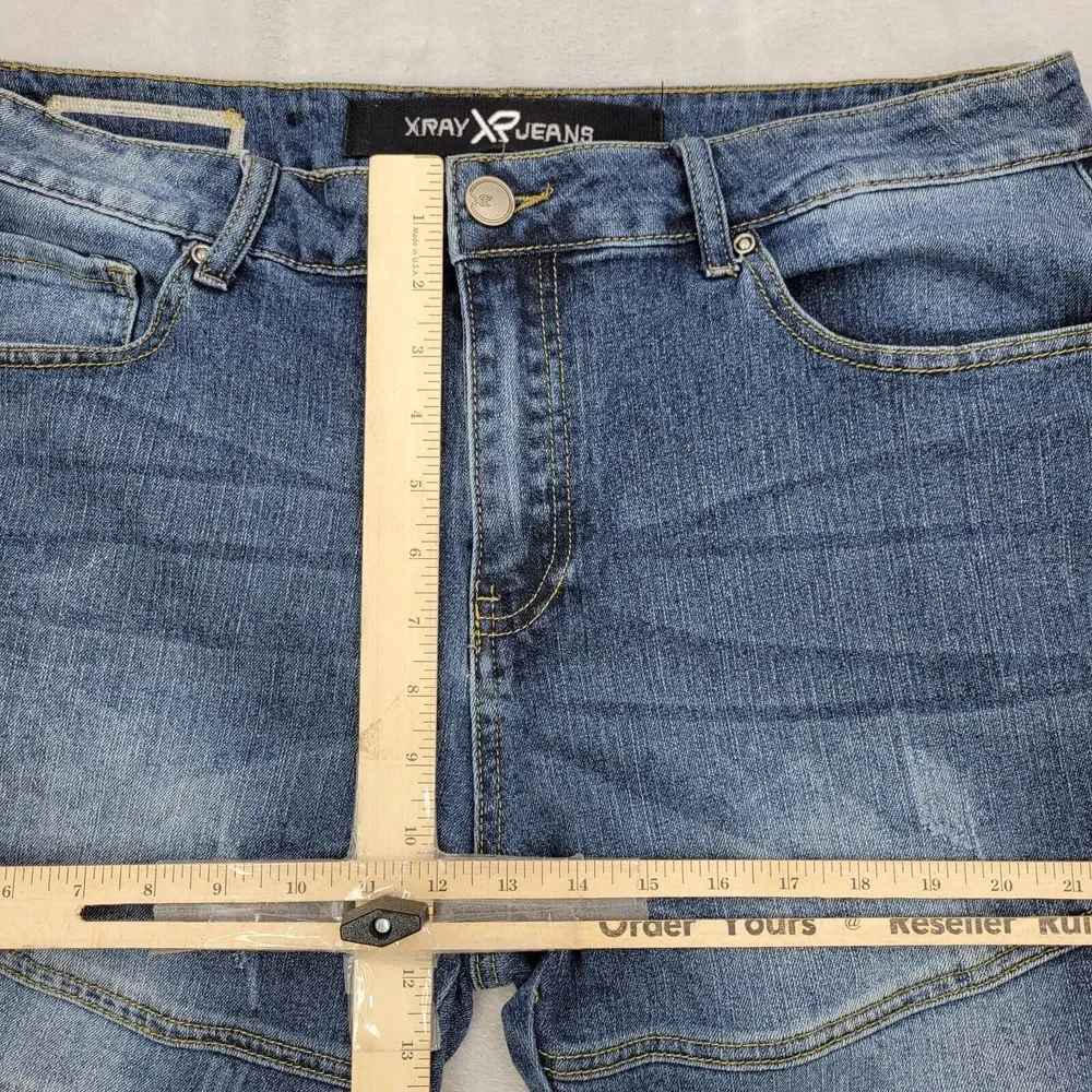 XRAY Jeans Men 36 Shorts Baggy Pants Loose Y2K‎ 90s Skate HipHop Rap Faded Adult